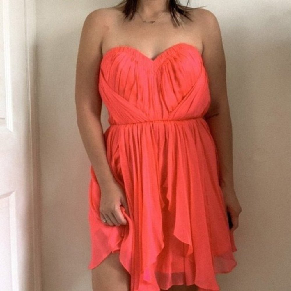 Hot Pink Silk Cocktail Dress